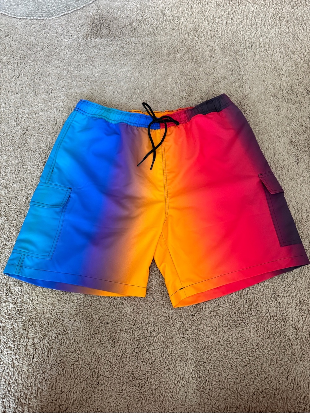 Johnny Was Men’s Campsis Cargo Swim Trunks Size Medium NWT